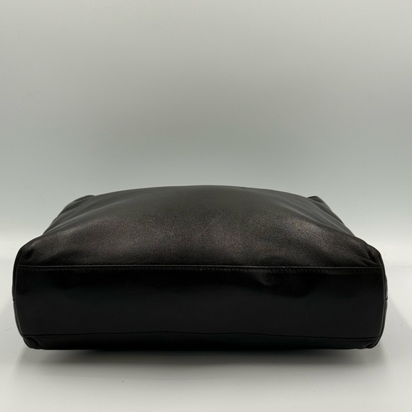 Salvatore Ferragamo Dark Brown Leather Shoulder Bag with Chain Strap - Picture 5 of 12